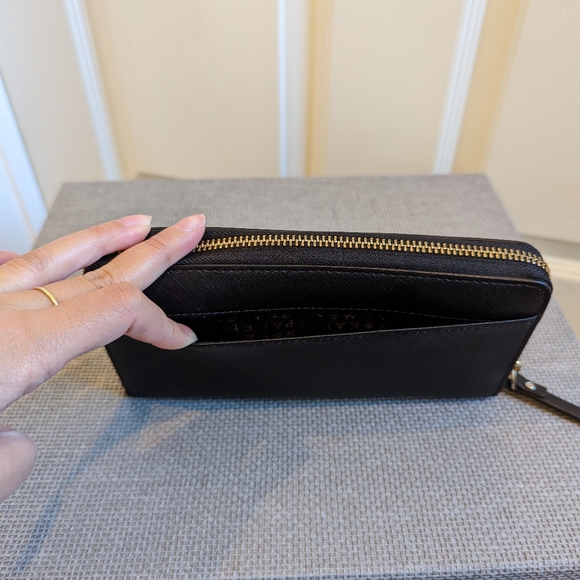 Kate Spade Morgan Zip-around Continental Wallet BLACK - Picture 4 of 11